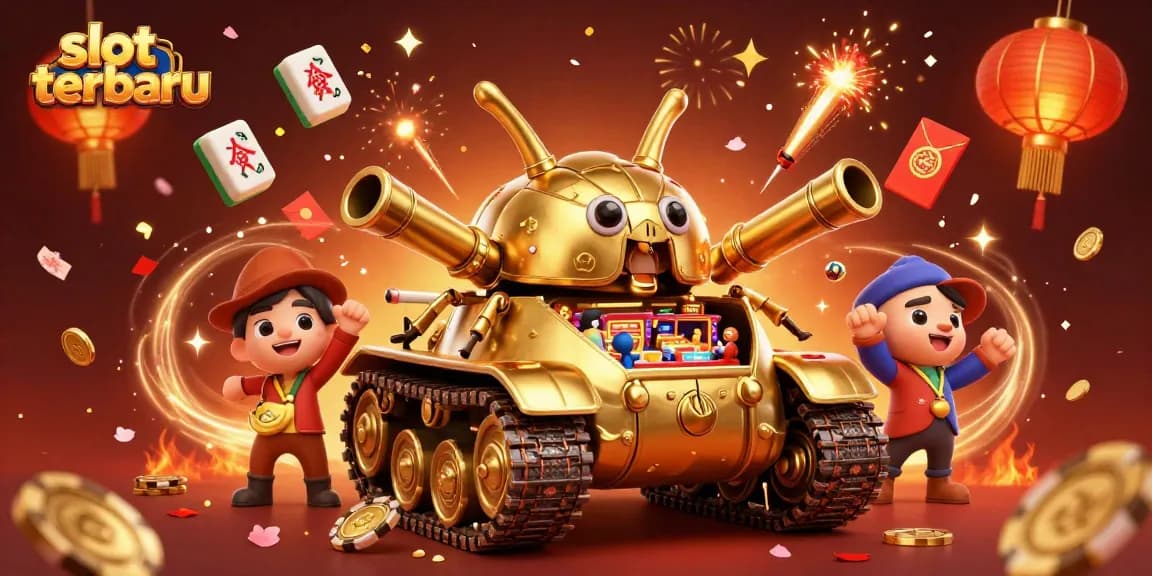 Spin the reels of slot terbaru in an enchanting 3D casino illustration full of excitement.