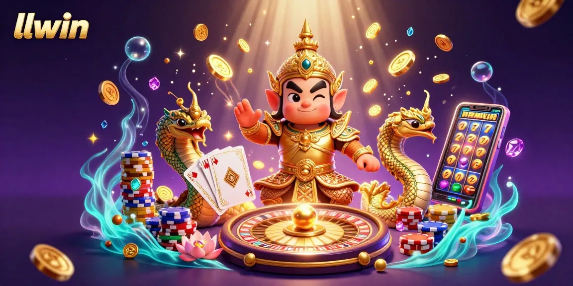 Spin and win at llwin with vibrant slots, a friendly guardian and rich casino elements!