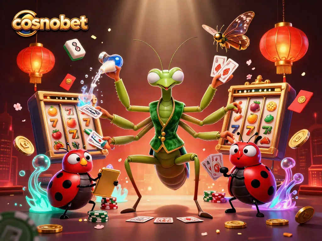Engage with cosmobet by exploring vibrant casino games in a rich 3D illustration.