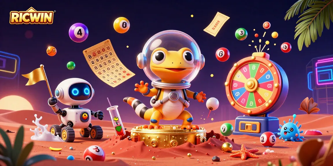 Experience the excitement of RICWIN with a Martian gecko finding a vibrant casino adventure!