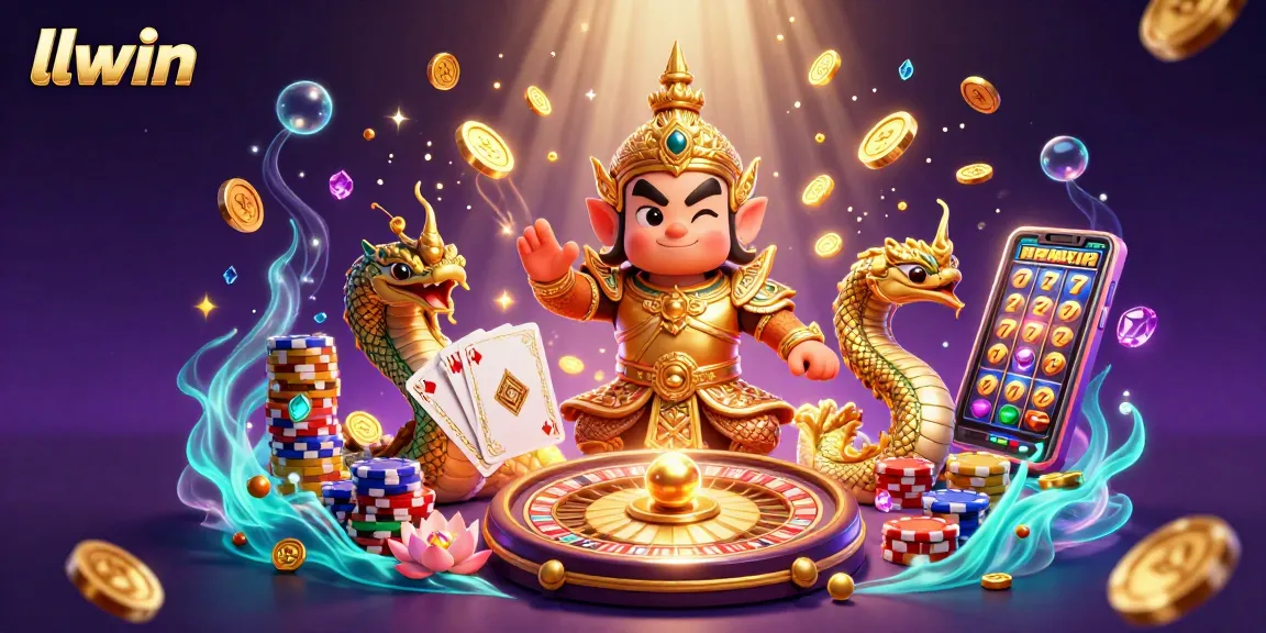 Spin and win at llwin with vibrant slots, a friendly guardian and rich casino elements!