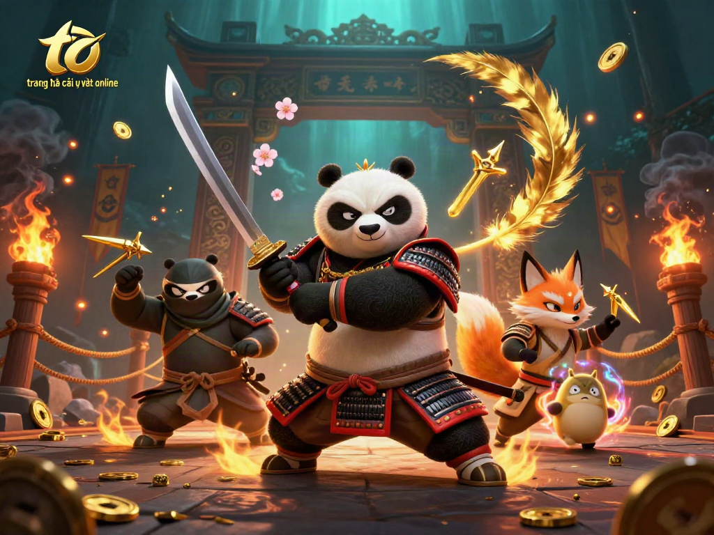 Experience the excitement of trang nhà cái uy tín online with a dynamic samurai panda and ninja fox.